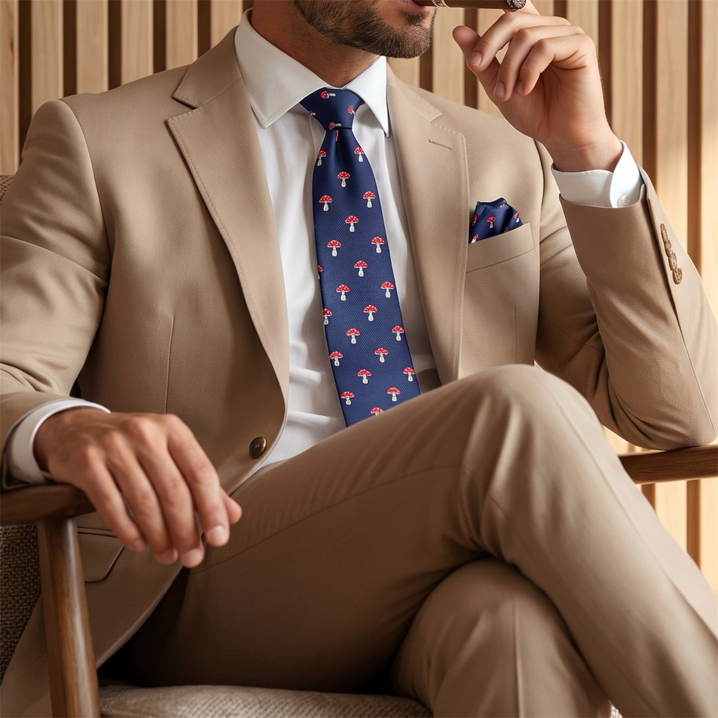 Magic Mushroom Pocket Square