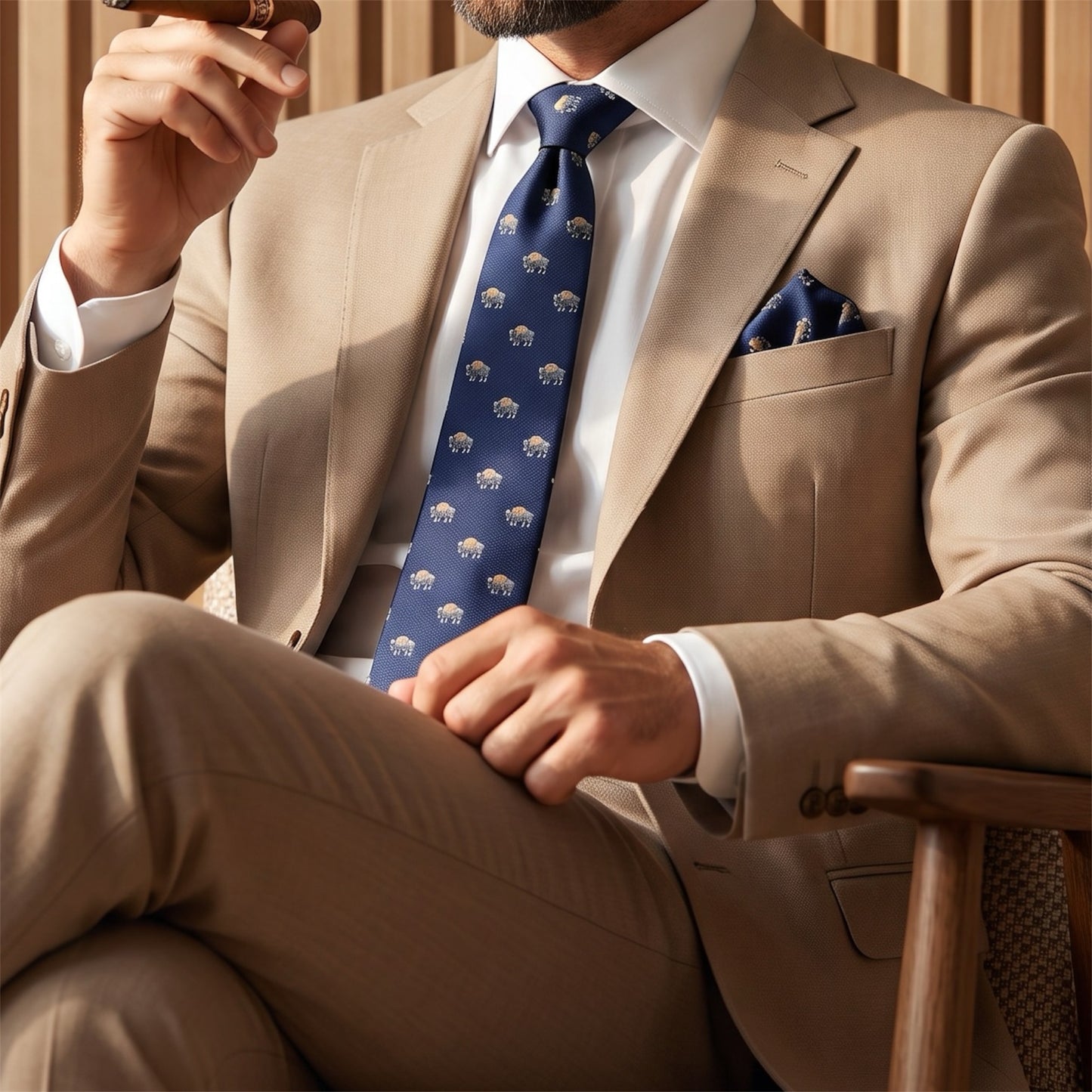 Bison Pocket Square