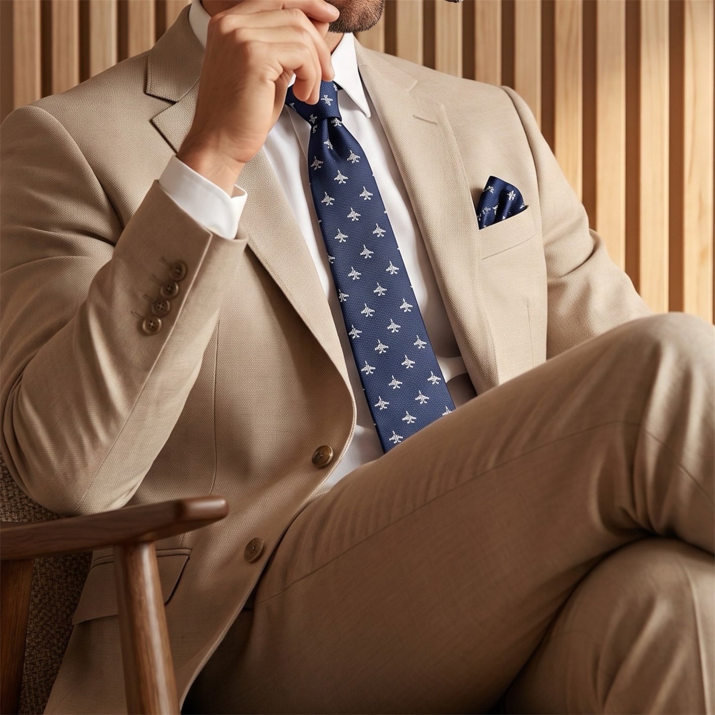 Jet Pocket Square