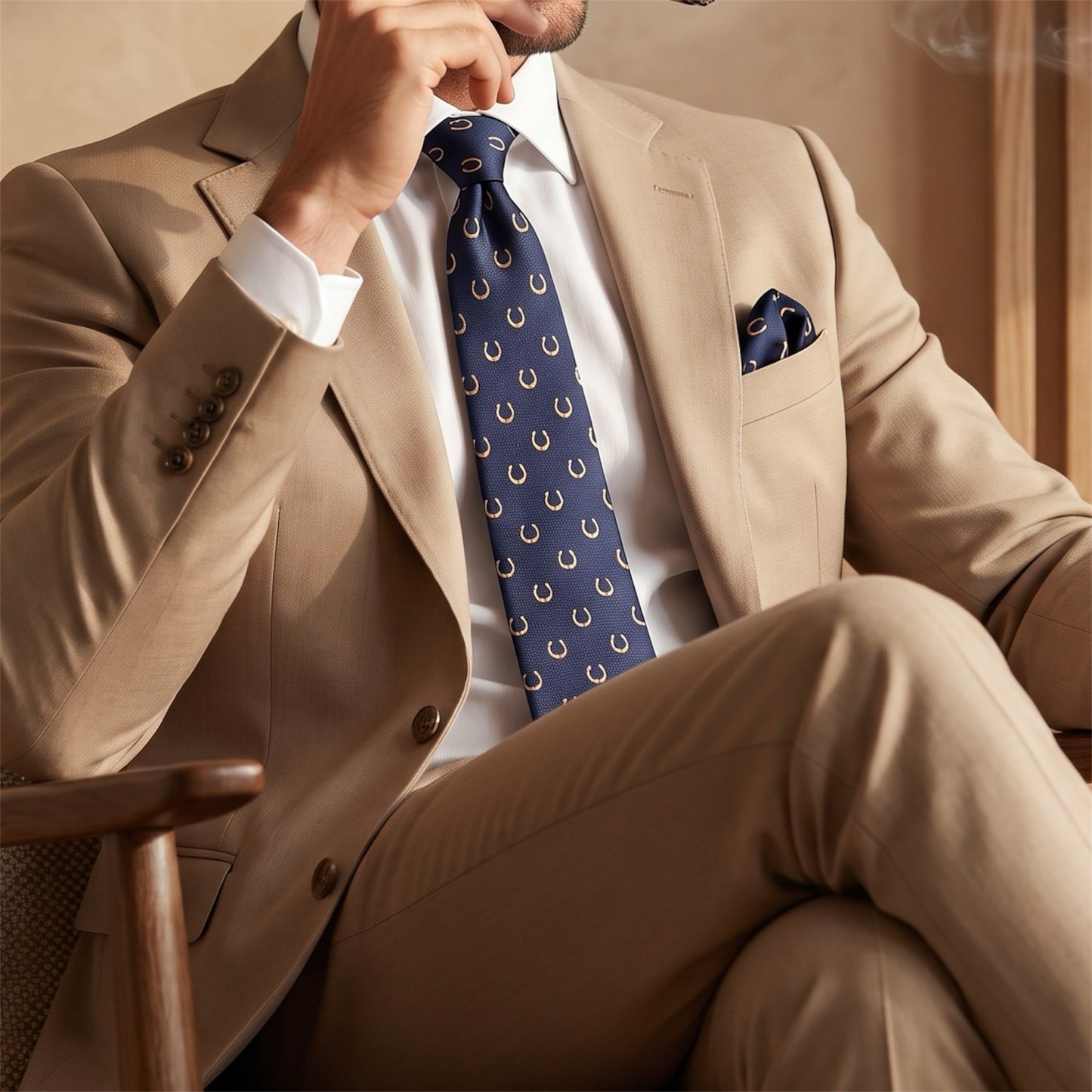 Horse Shoe Pocket Square