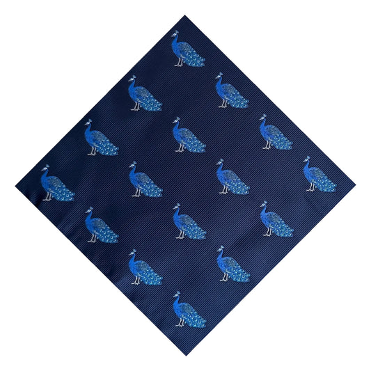 Peacock Pocket Square
