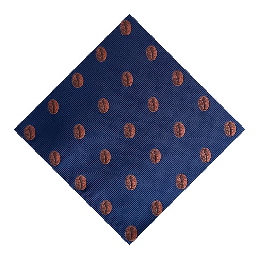 Coffee Bean Pocket Square