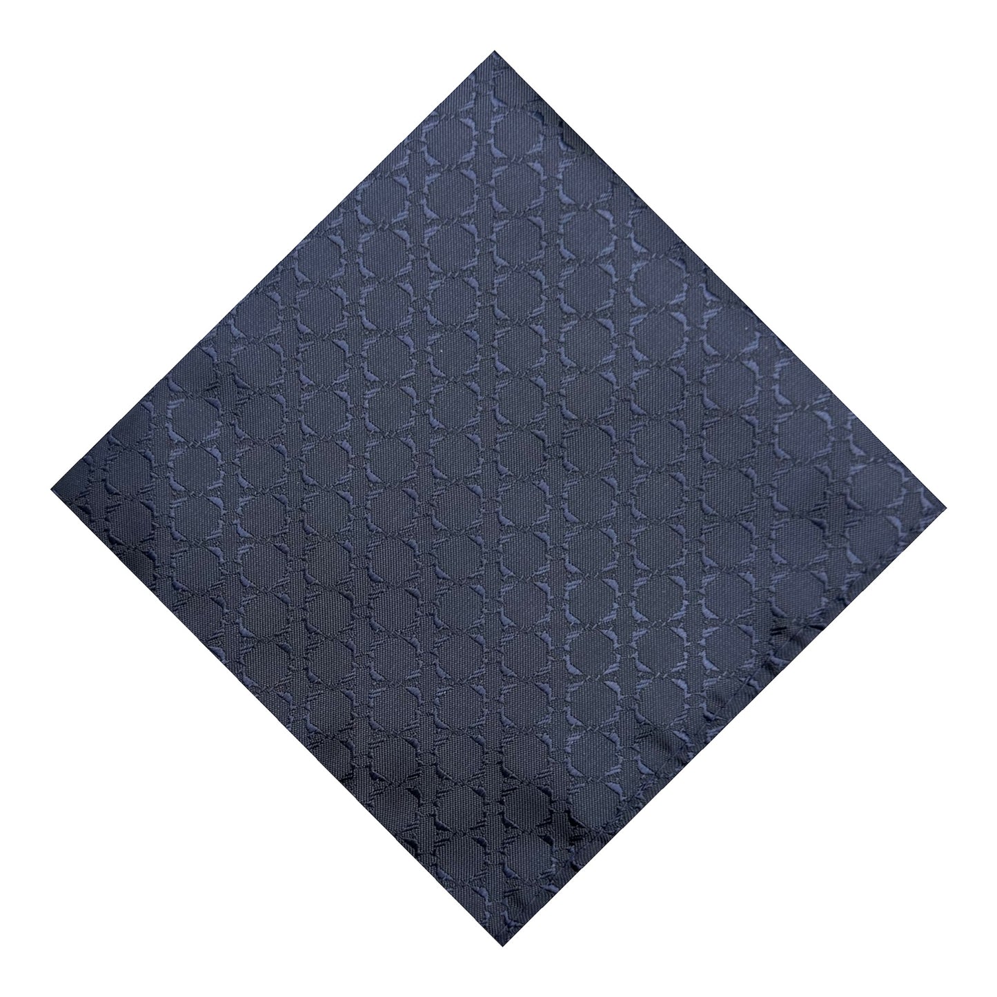 Navy Midnight Blue Textured OFL Pocket Square