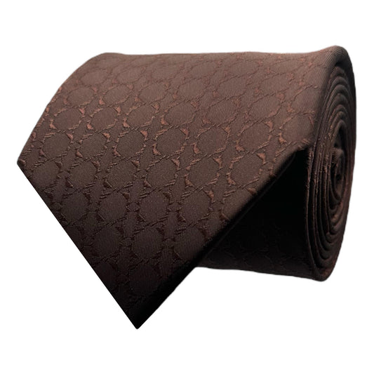 Red Brown Textured OFL Necktie