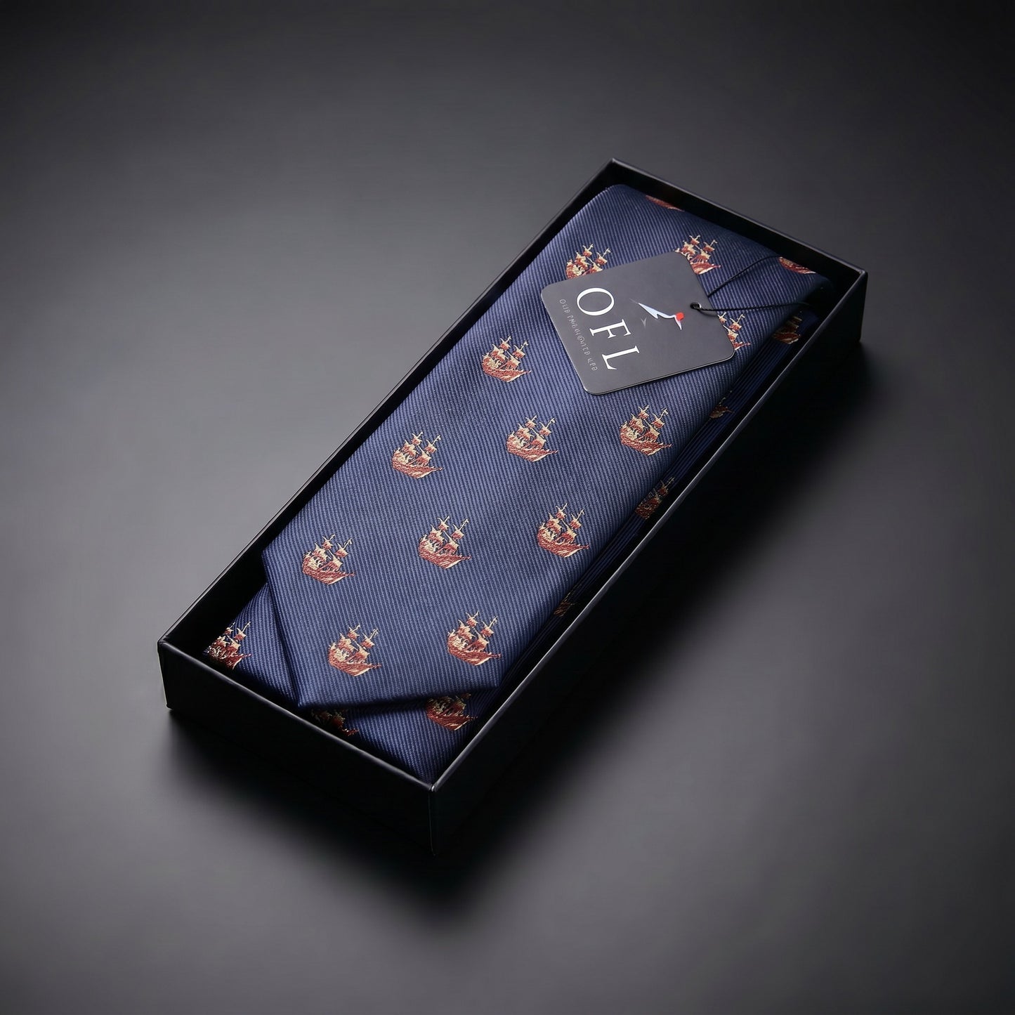 Nautical Sailing Ship Tie