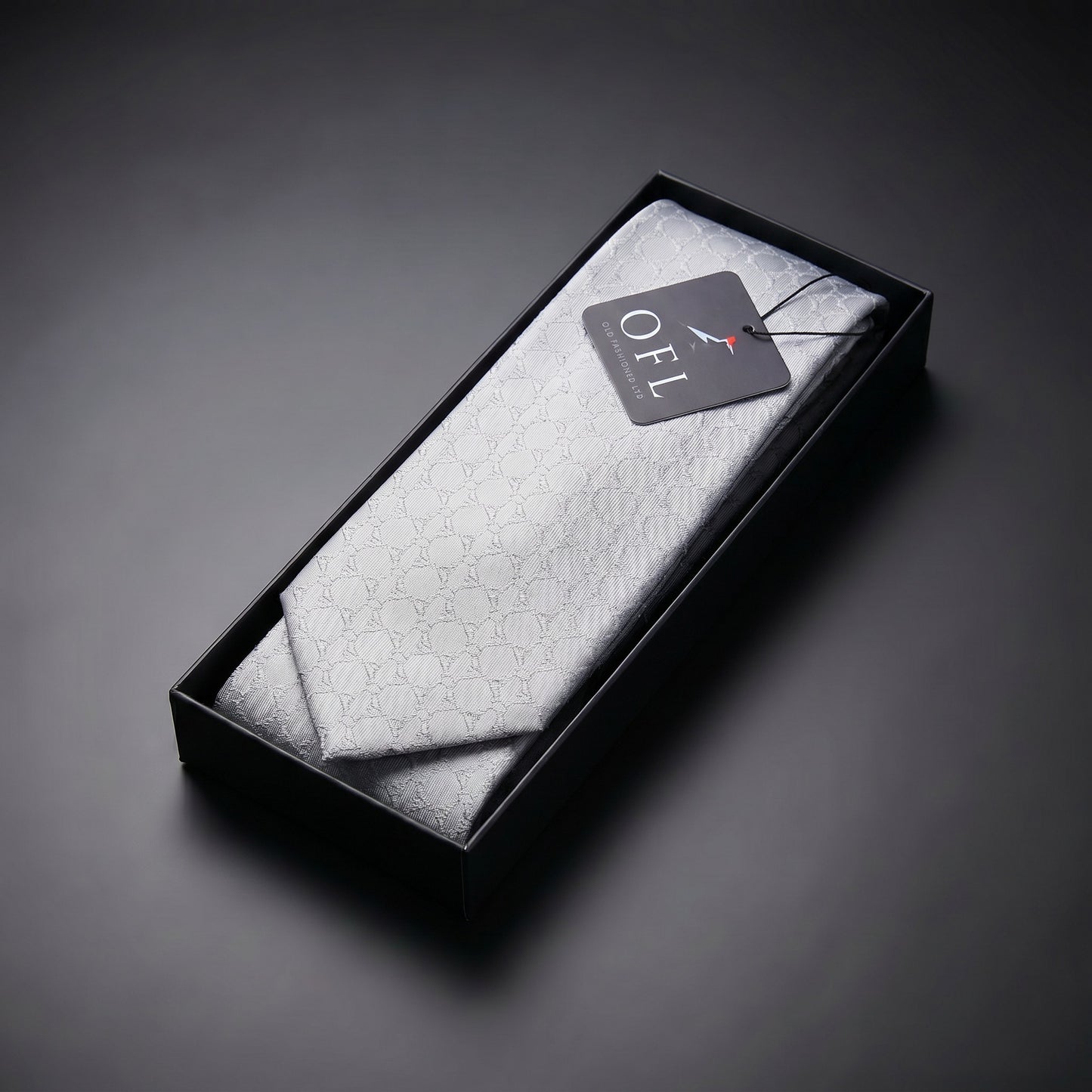 Grey Textured Tie