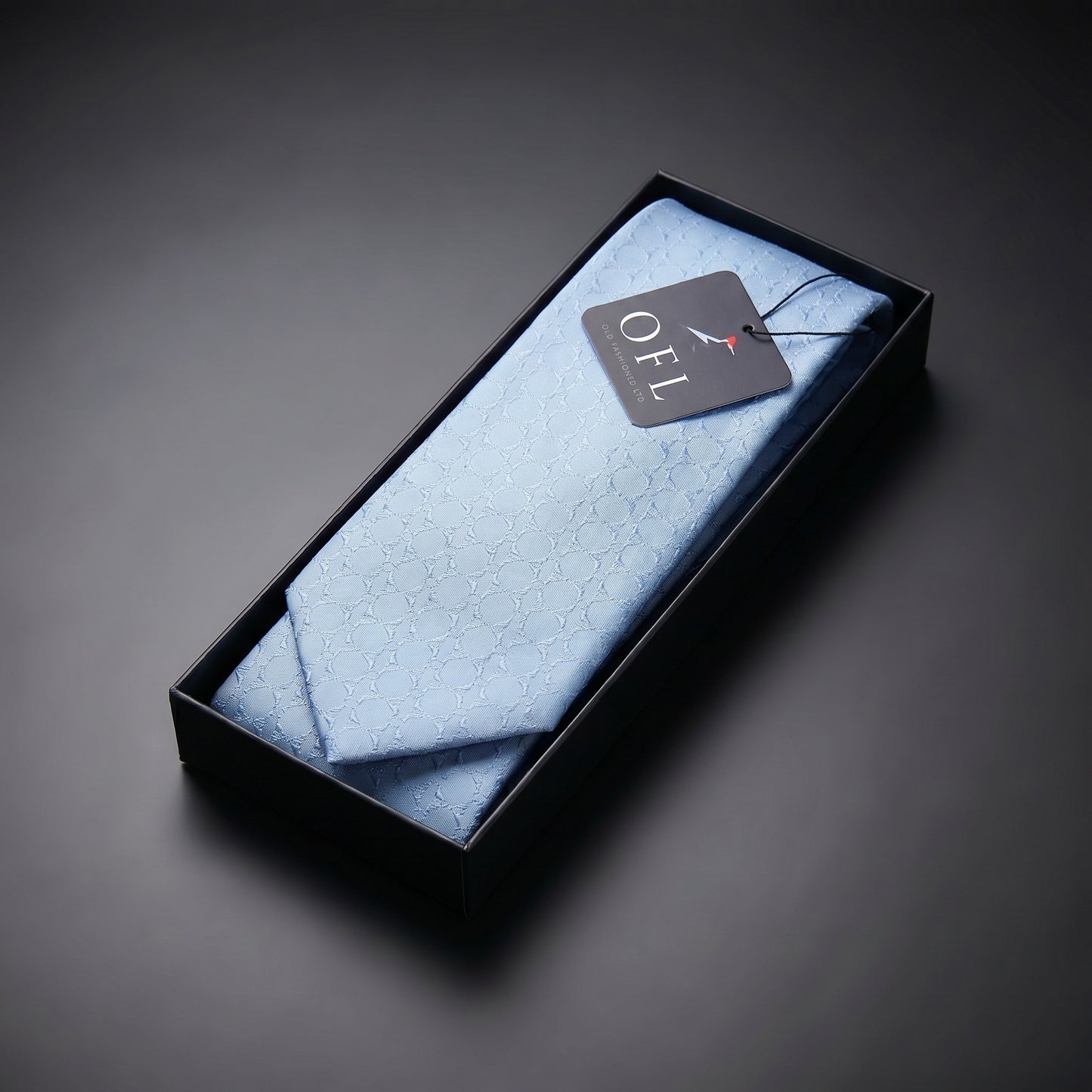 Pastel Blue Textured Tie