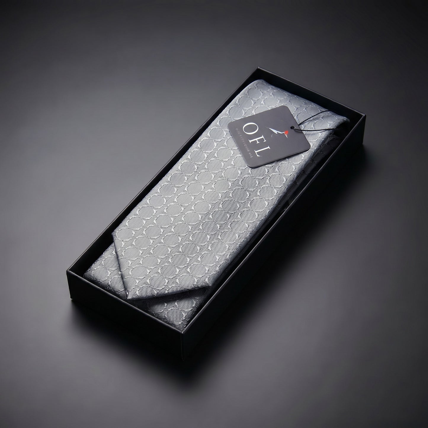 Steel Grey Textured Tie