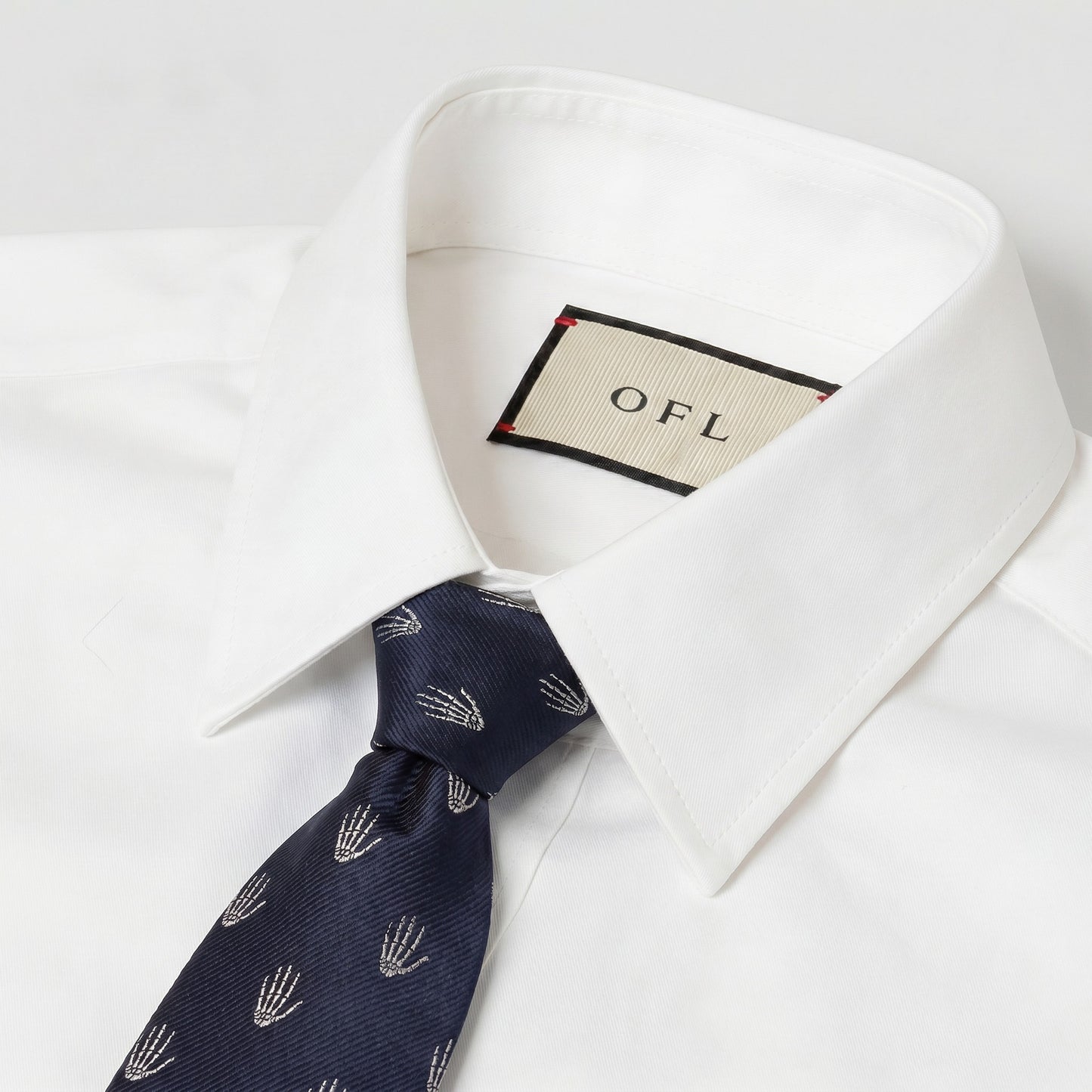 Skeleton Handprint Tie