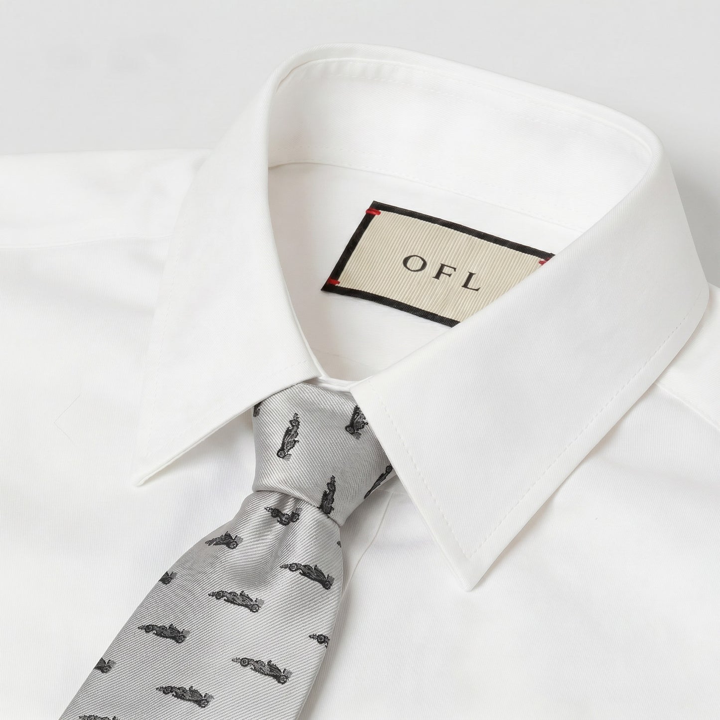 F1 Racing Car Tie Grey