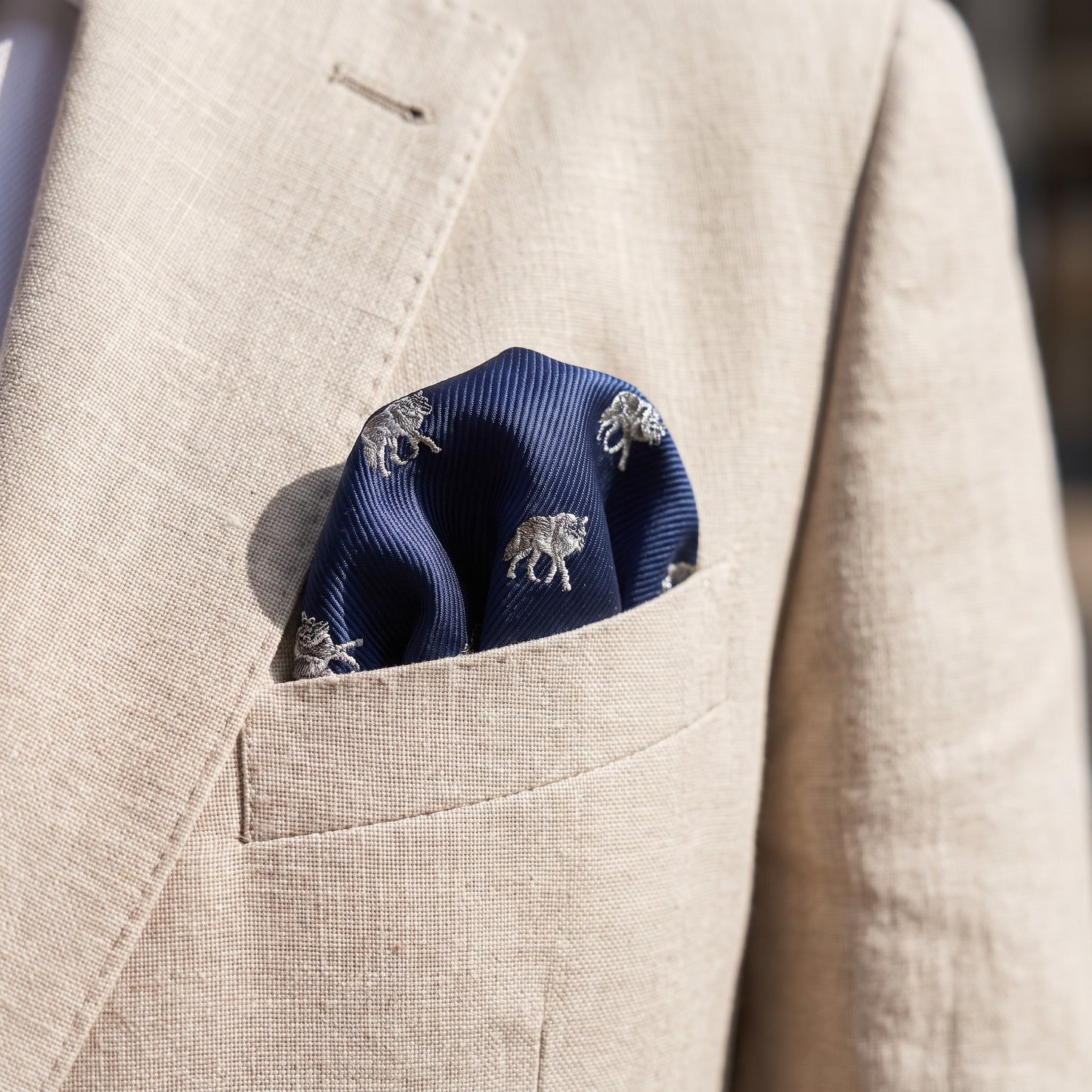 Wolf Pocket Square