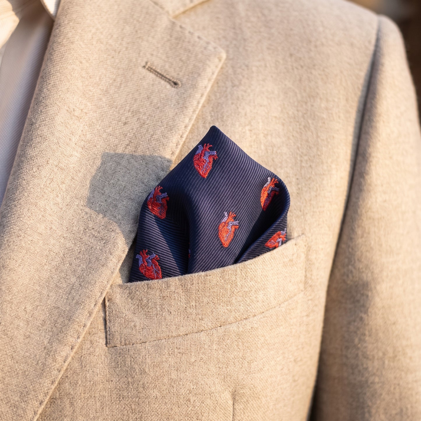 Heart Pocket Square