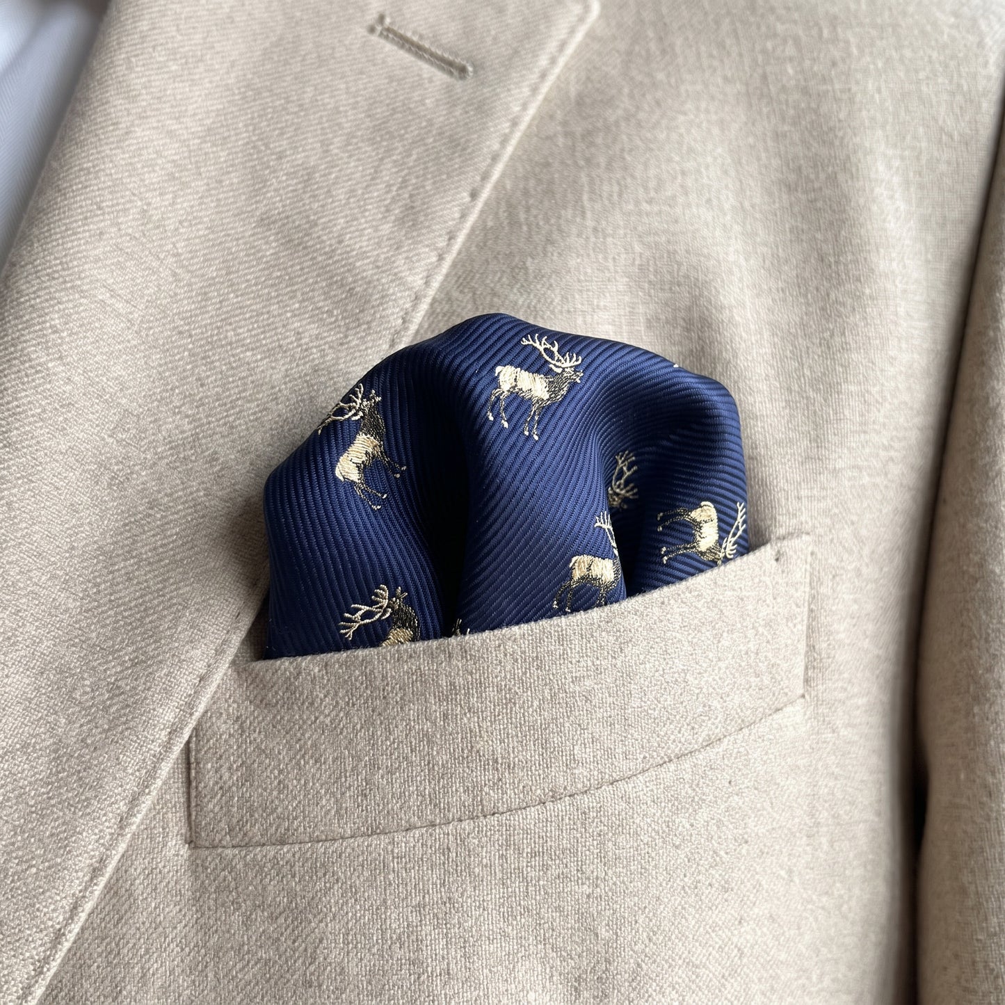 Stag Pocket Square