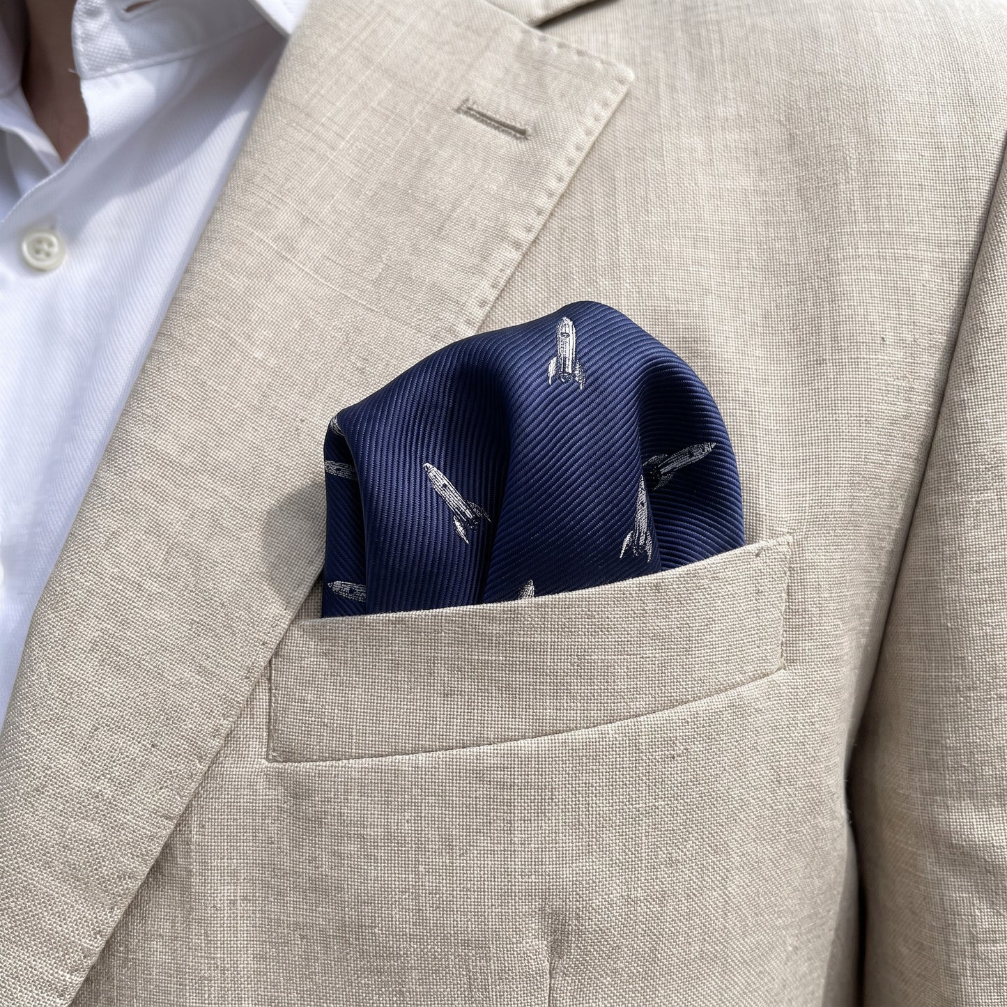 Rocket Pocket Square