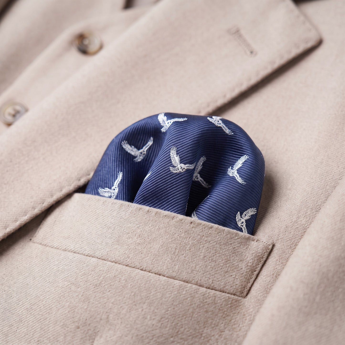 Owl Pocket Square