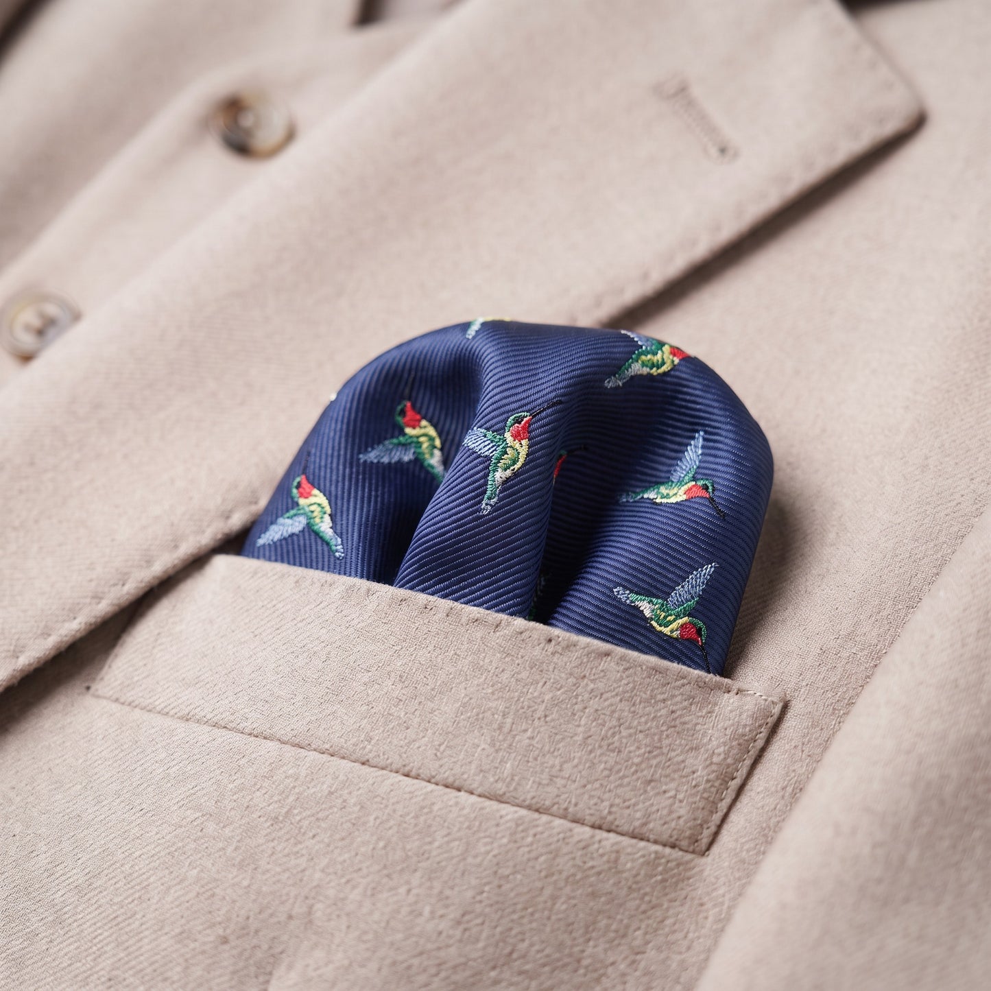 Hummingbird Pocket Square