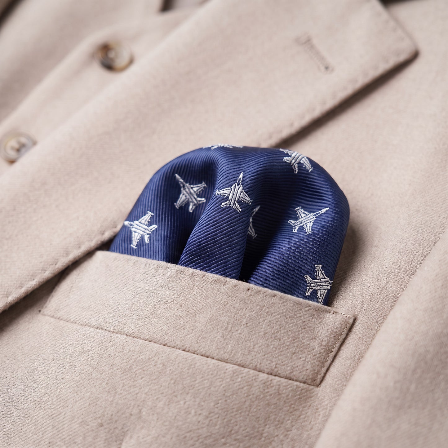 Jet Pocket Square