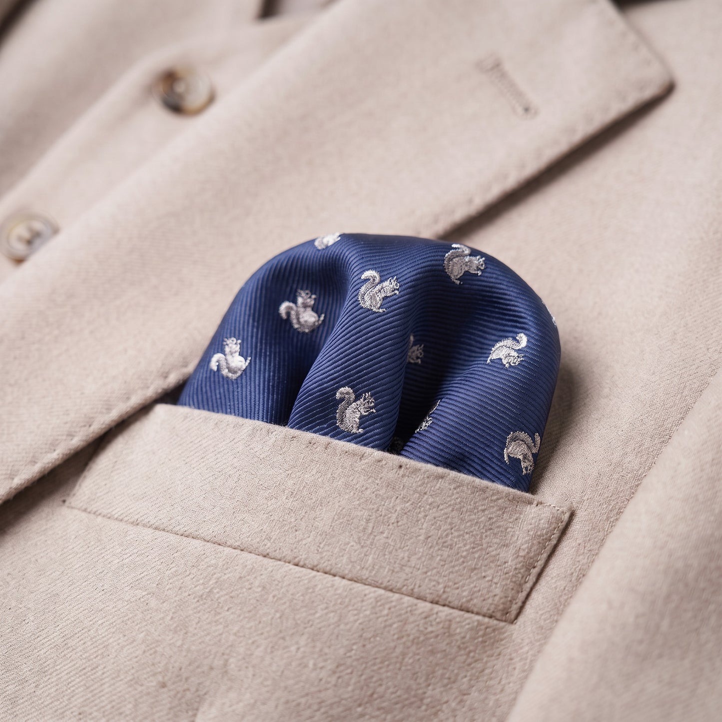 Squirrel Pocket Square