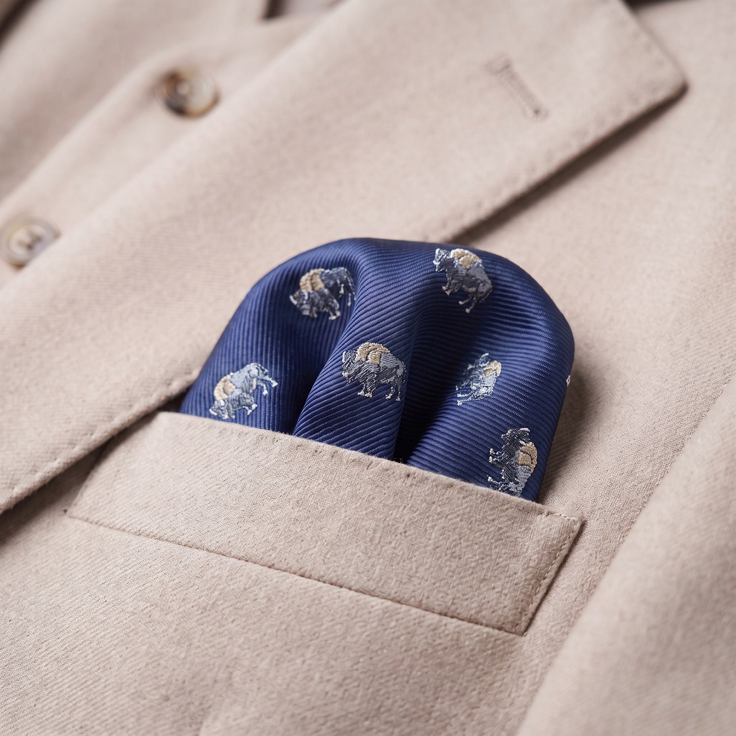 Bison Pocket Square