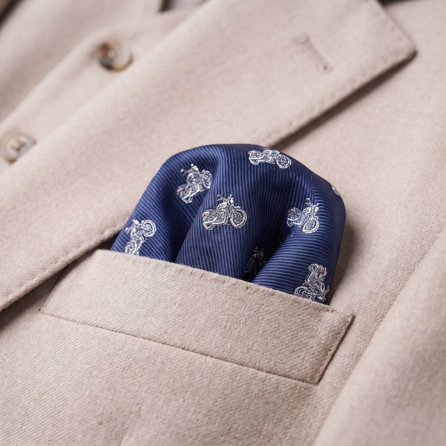 Motorbike Pocket Square