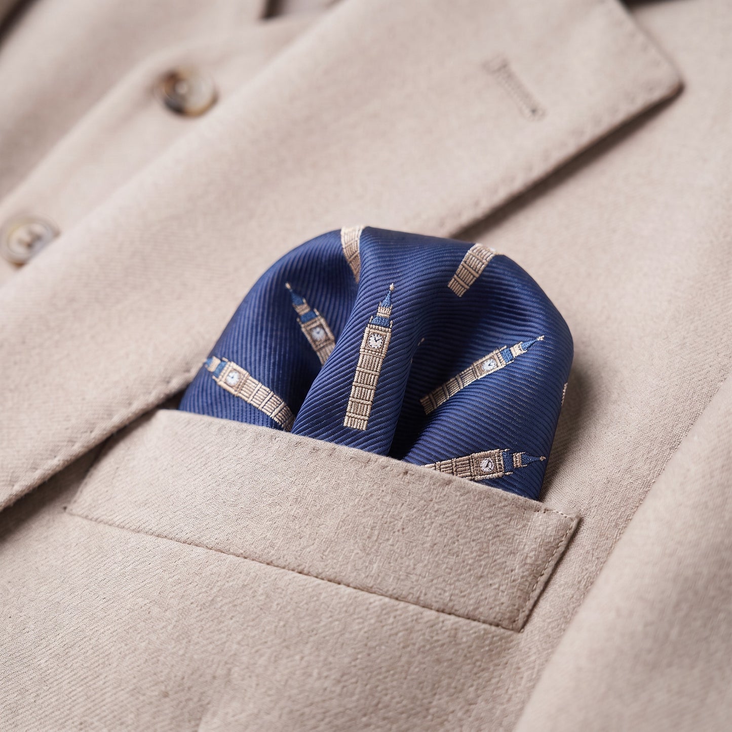 Big Ben London Pocket Square