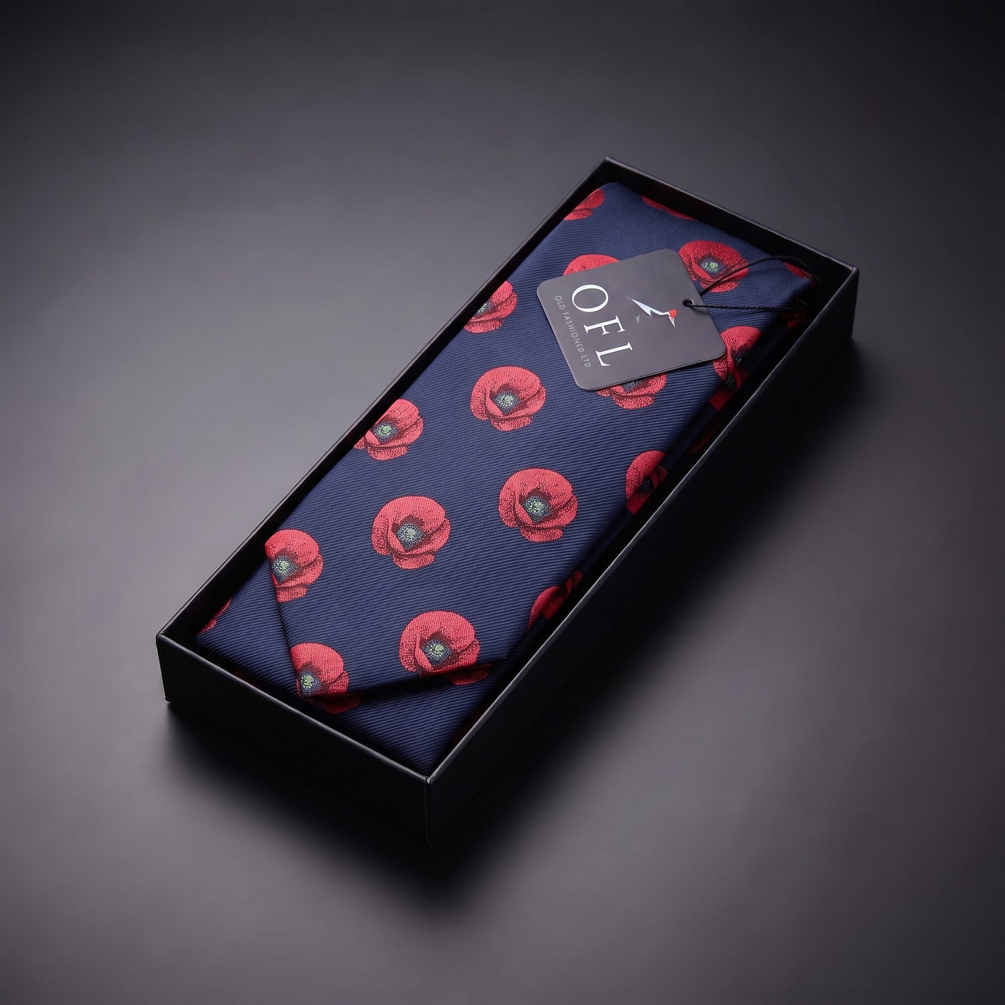 Poppy Tie Navy