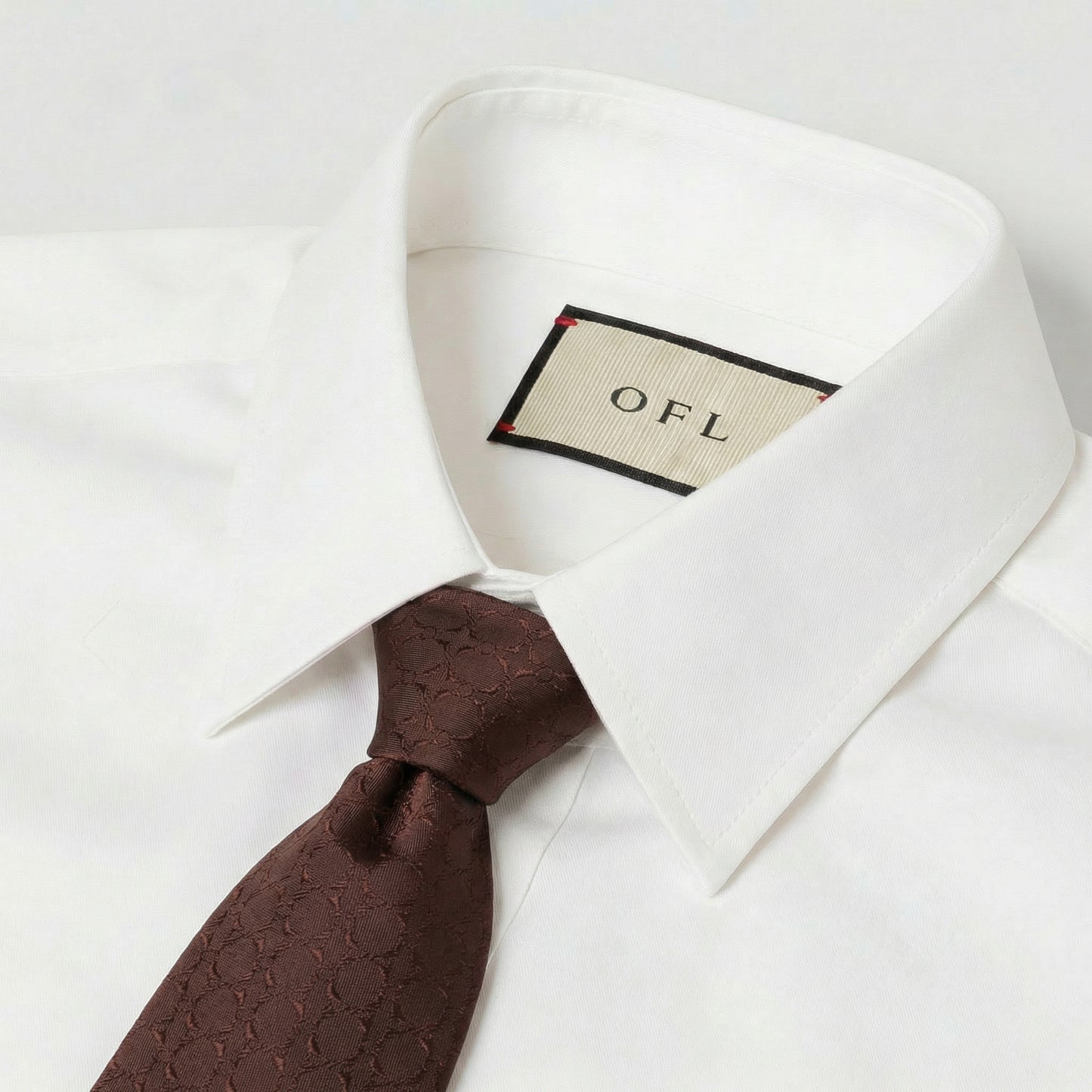 Red Brown Textured Tie