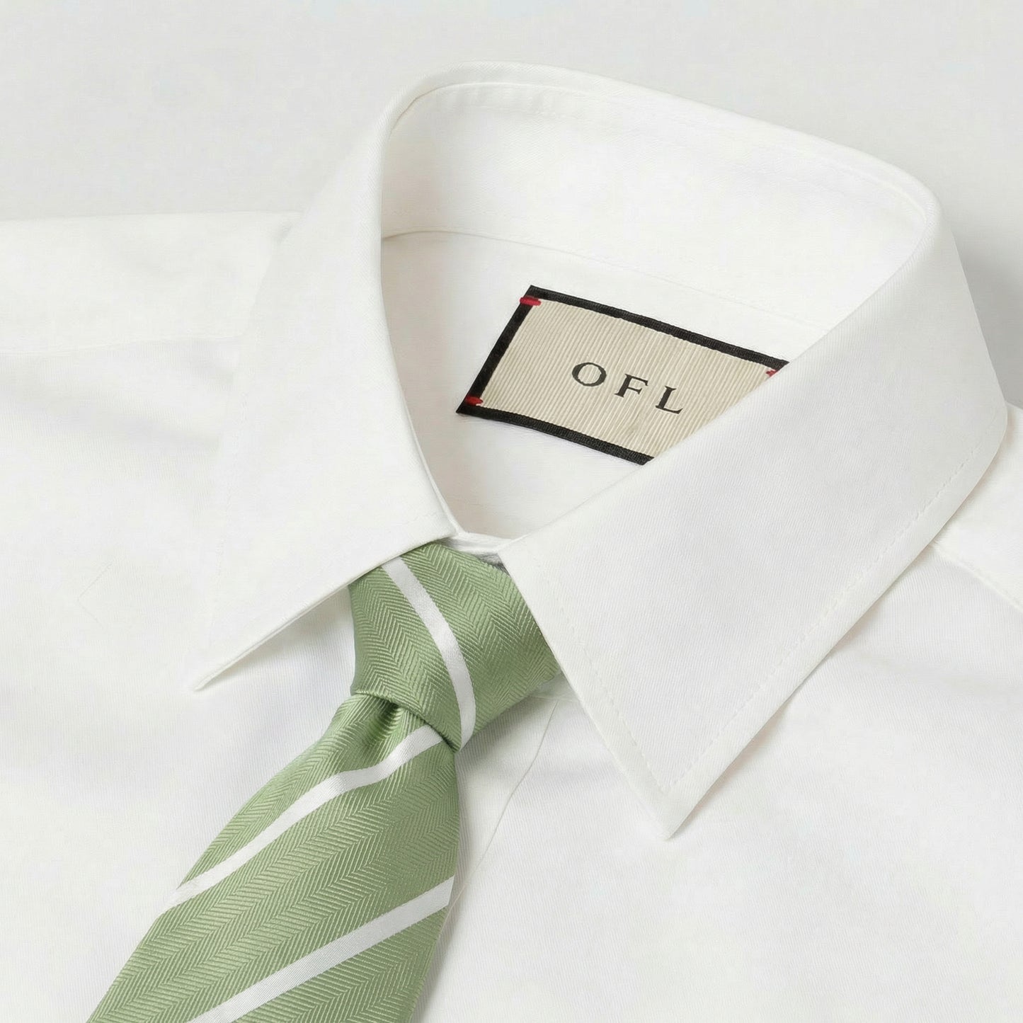 Matcha & White Stripe Tie - Hawksmoor Edit
