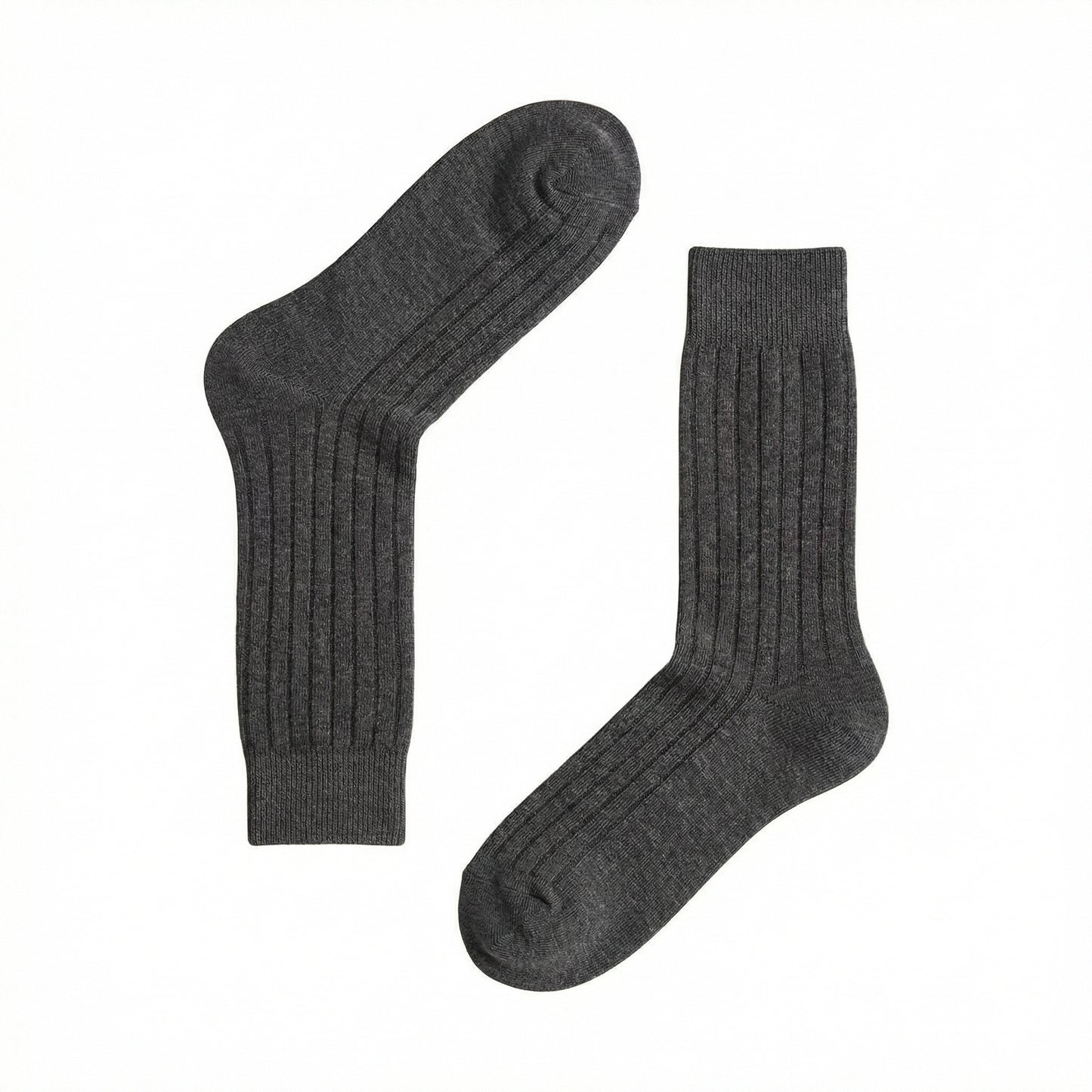 Dark Grey Smart Ribbed Socks
