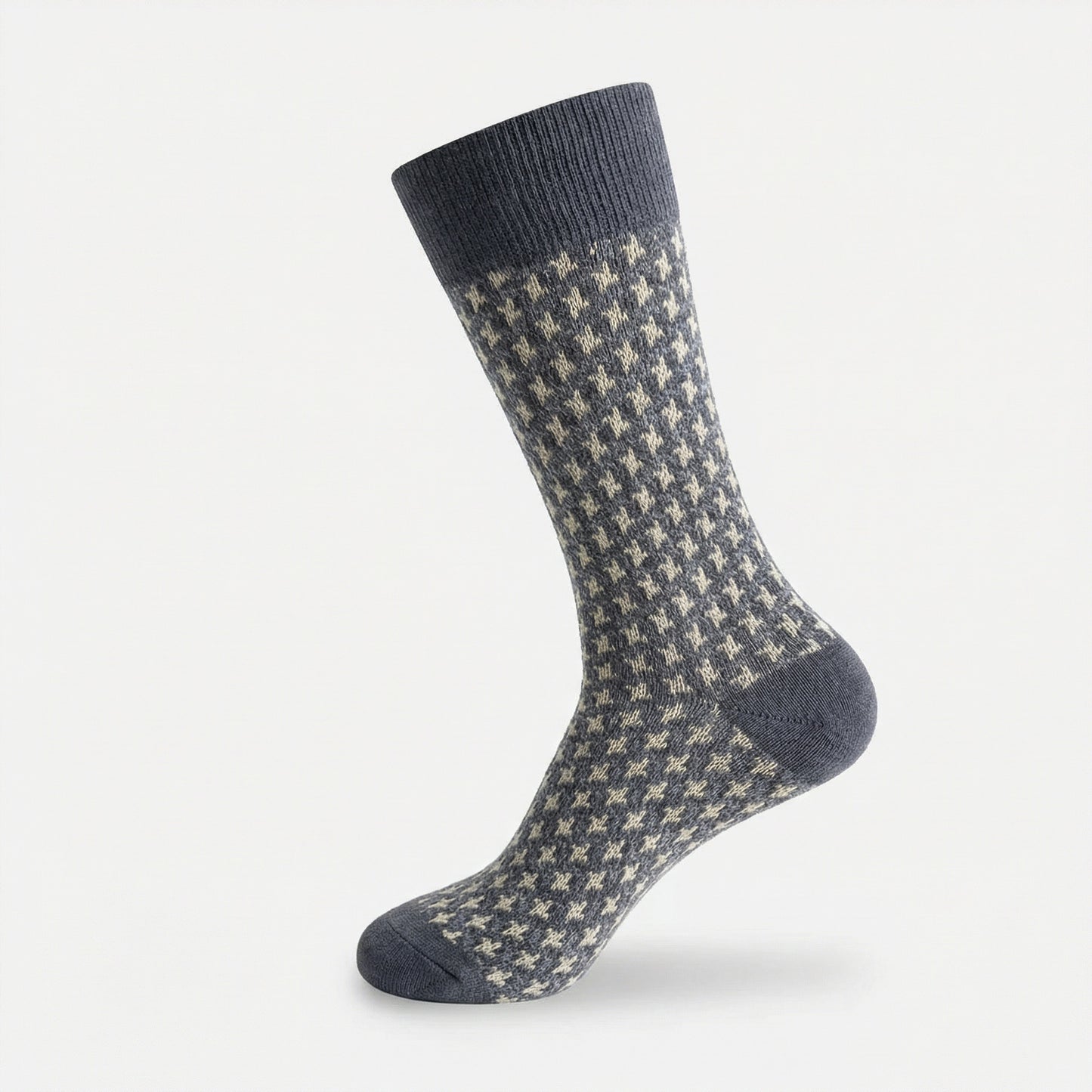 Grey Clover Knit Business Socks