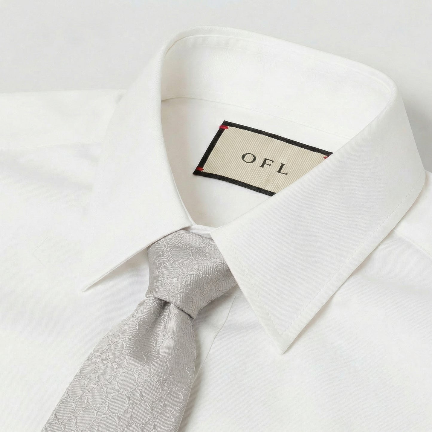 Light Grey Textured Tie