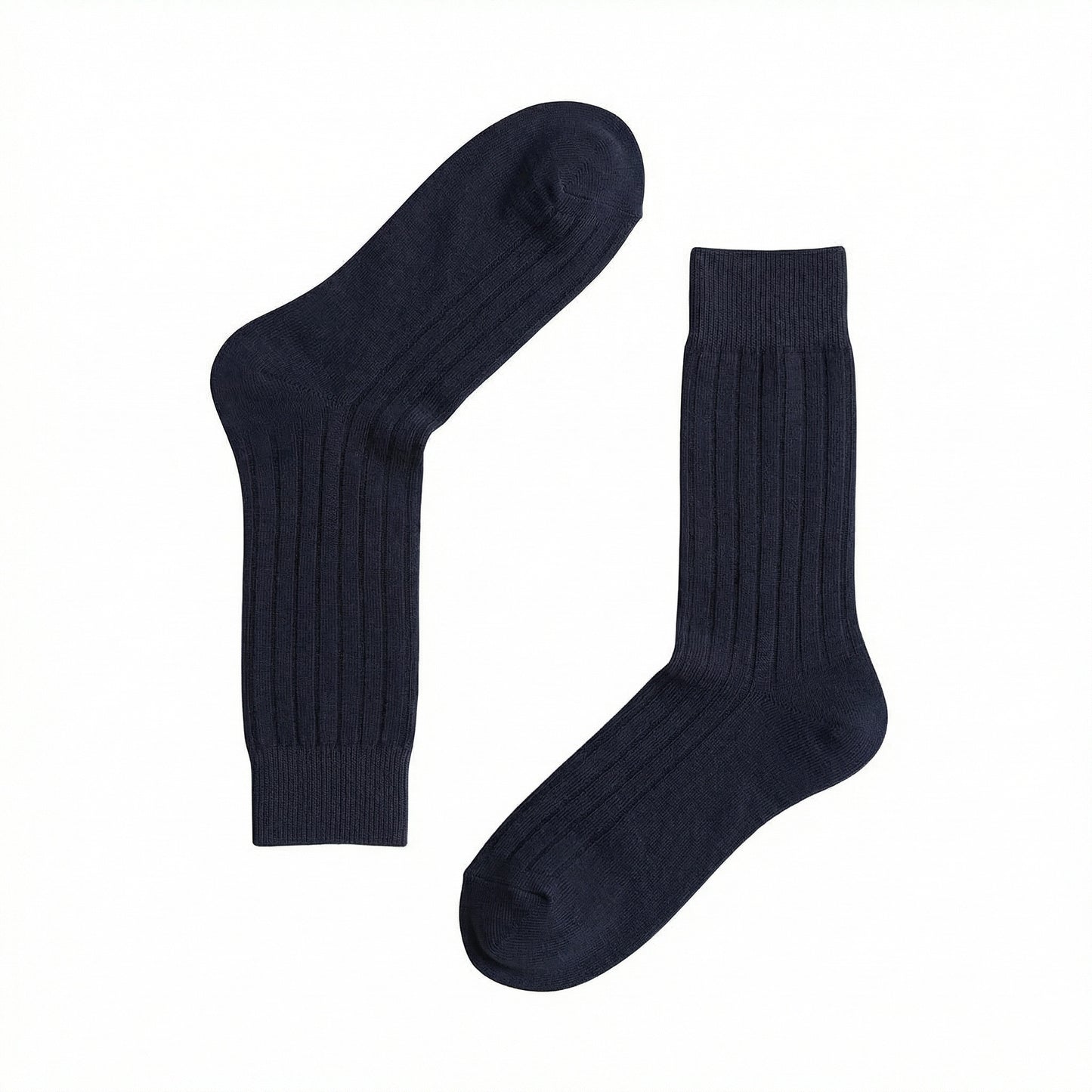 Navy Smart Ribbed Socks